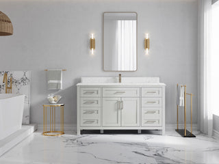 Cambridge 60 Single Bathroom Vanity in Coventry Gray 1.5" Empira Quartz