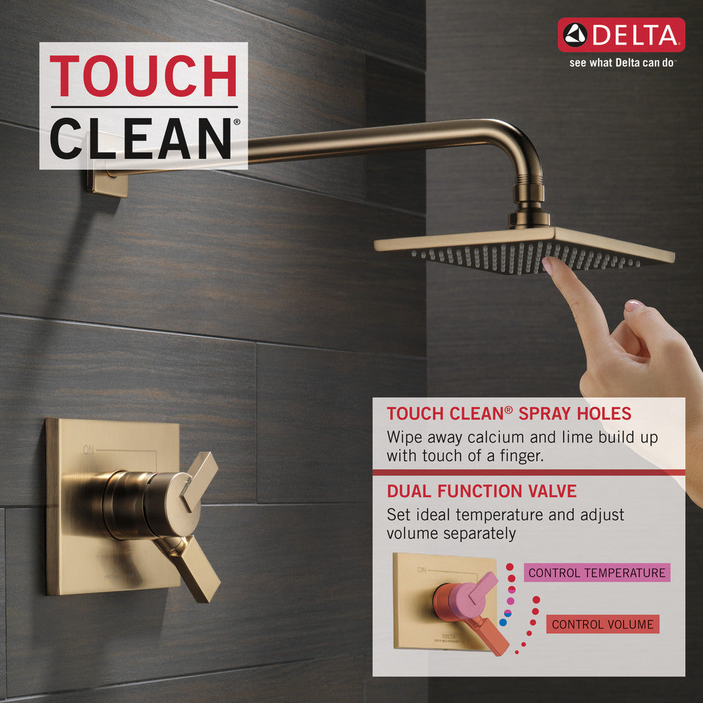 Delta Vero Monitor 17 Series Shower Trim, Champagne Bronze, T17253-CZ