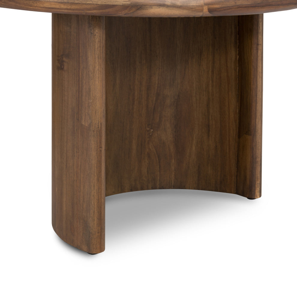Paden Coffee Table-Seasoned Brown Acacia