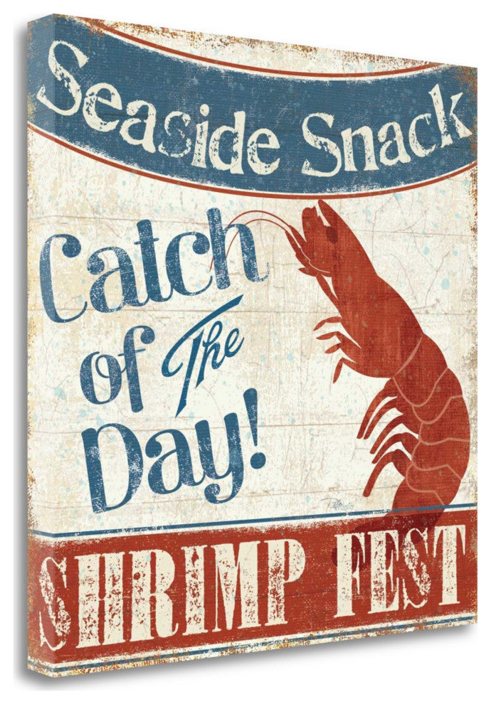 24" Catch of the Day Giclee Wrap Canvas Wall Art