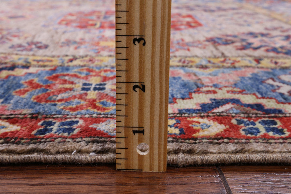 Super Kazak Handmade Wool Rug 3' 10" X 6' 1" Q7802