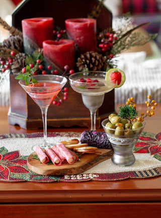 Pewter Vine Cosmos Glasses, Set of 2