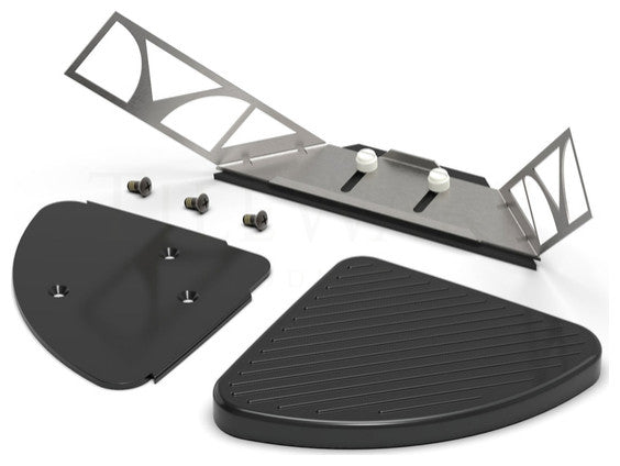 TileWare Victoria Series Corner Foot Prop, Matte Black