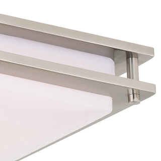 Horizon 12-in LED Flush Mount Ceiling Light Satin Nickel