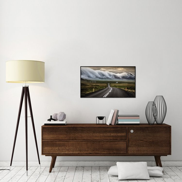 "Untitled" Framed Canvas Giclee by Sus Bogaerts, 37x21"