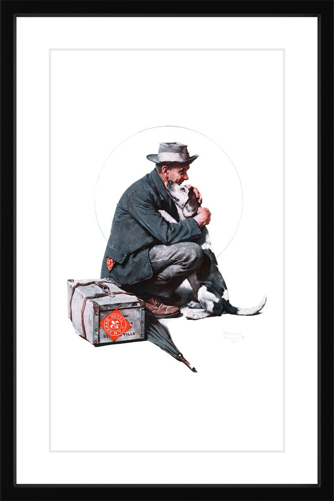 "Pals" Framed Art Print by Norman Rockwell