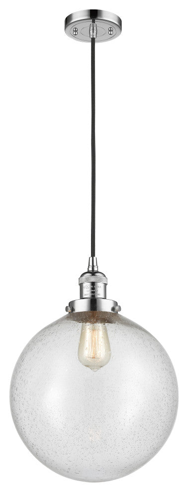 Beacon Mini Pendant, Polished Chrome, Seedy