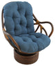 48"x24" Solid Micro Suede Swivel Rocker Cushion, Indigo