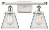 Innovations 916-2W-WPC-G62-LED 2-Light Vanity Light, White, Polished Chrome