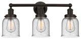 Edison Small Bell 25" Bath Vanity Light, Oil Rubbed Bronze, Seedy Shade