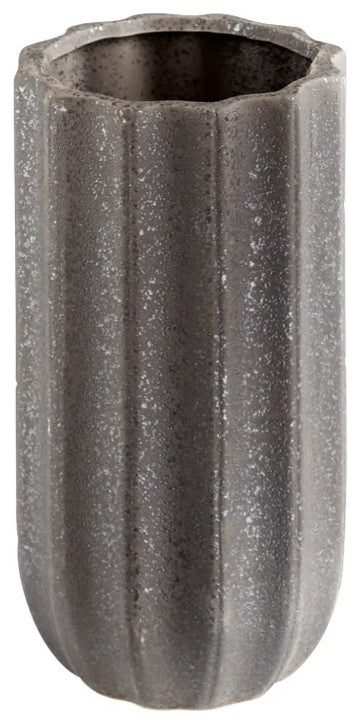 Cyan Small Brutalist Vase 11187, Grey