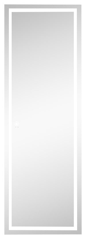LED Vanity Wall Mounted Fitting Mirror, Vertical/Horizontal, 22x65", Inner Light, Touch