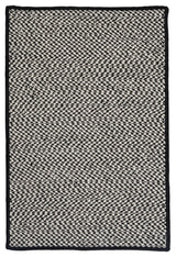Outdoor Houndstooth Tweed OT49 Black Indoor/Outdoor Area, Rectangular 12'x15'