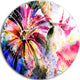 Flowers In A Collage, Floral Round Metal Wall Art, 23"