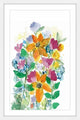 "Wild Flower Bouquet" Framed Painting Print, 12"x18"