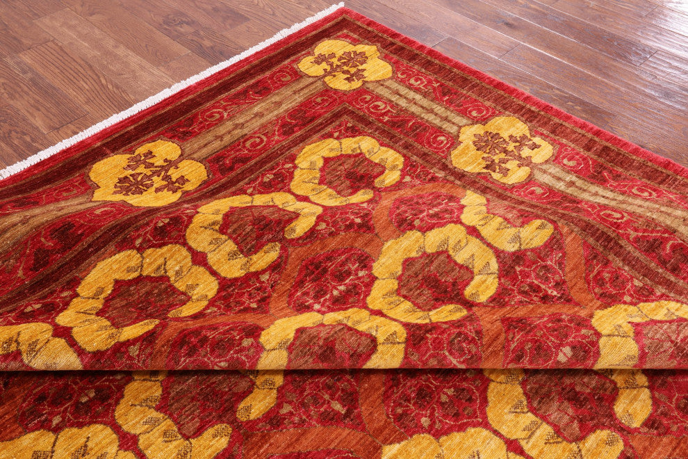 9' 1" X 11' 6" William Morris Handmade Rug Q4575