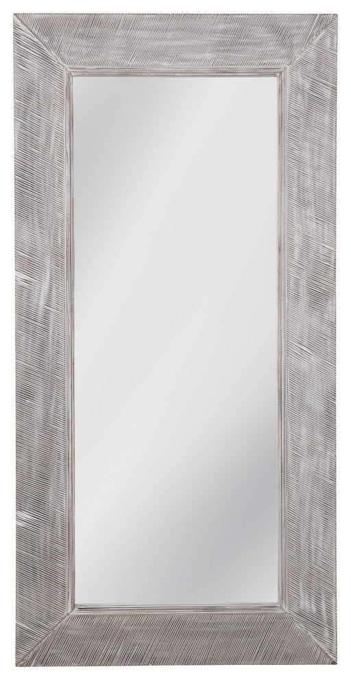 Baker Floor Mirror - White Wash
