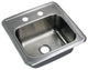 Transolid Select 15"x15"x6" Single Drop-in SS Bar Sink
