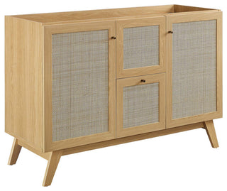 Soma 48" Single or Double Sink Compatible Bathroom Vanity Cabinet - Oak