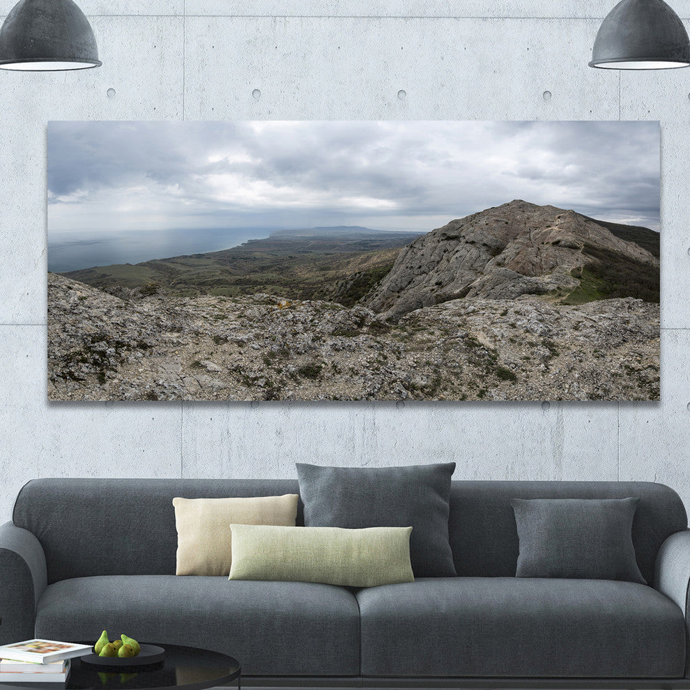 Rocky Mountain Peak Panorama, Landscape Canvas Art Print, 60"x28"