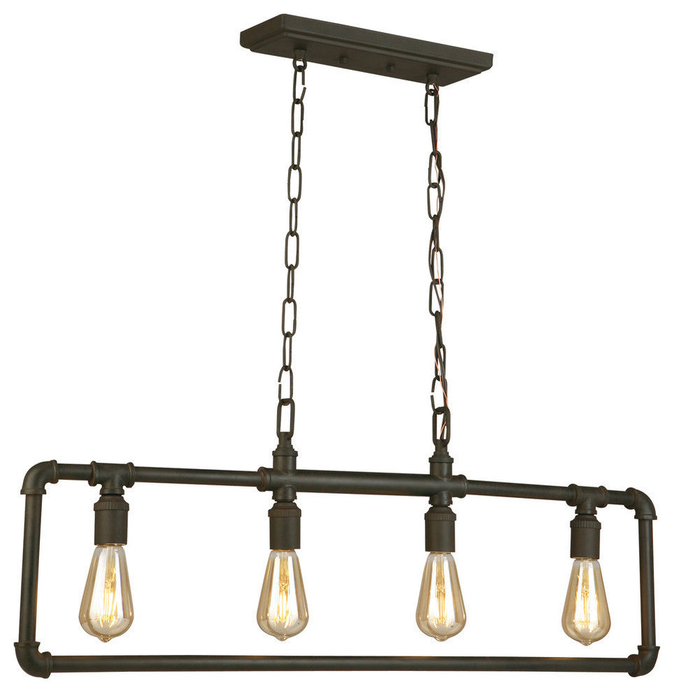 Wymer 4-Light Pendant, Matte Bronze