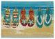 Esencia Flip Flops Forever Indoor/Outdoor Mat Blue 1'11"x4'11"