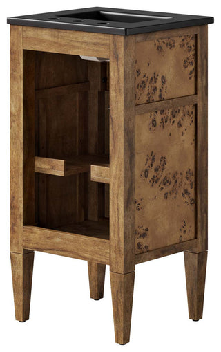 Elysian 18" Wood Bathroom Vanity - Black Brown