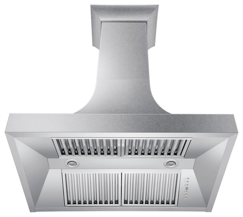 ZLINE 36" Designer Series DuraSnow Stainless Steel Wall Range Hood, 8632S-36