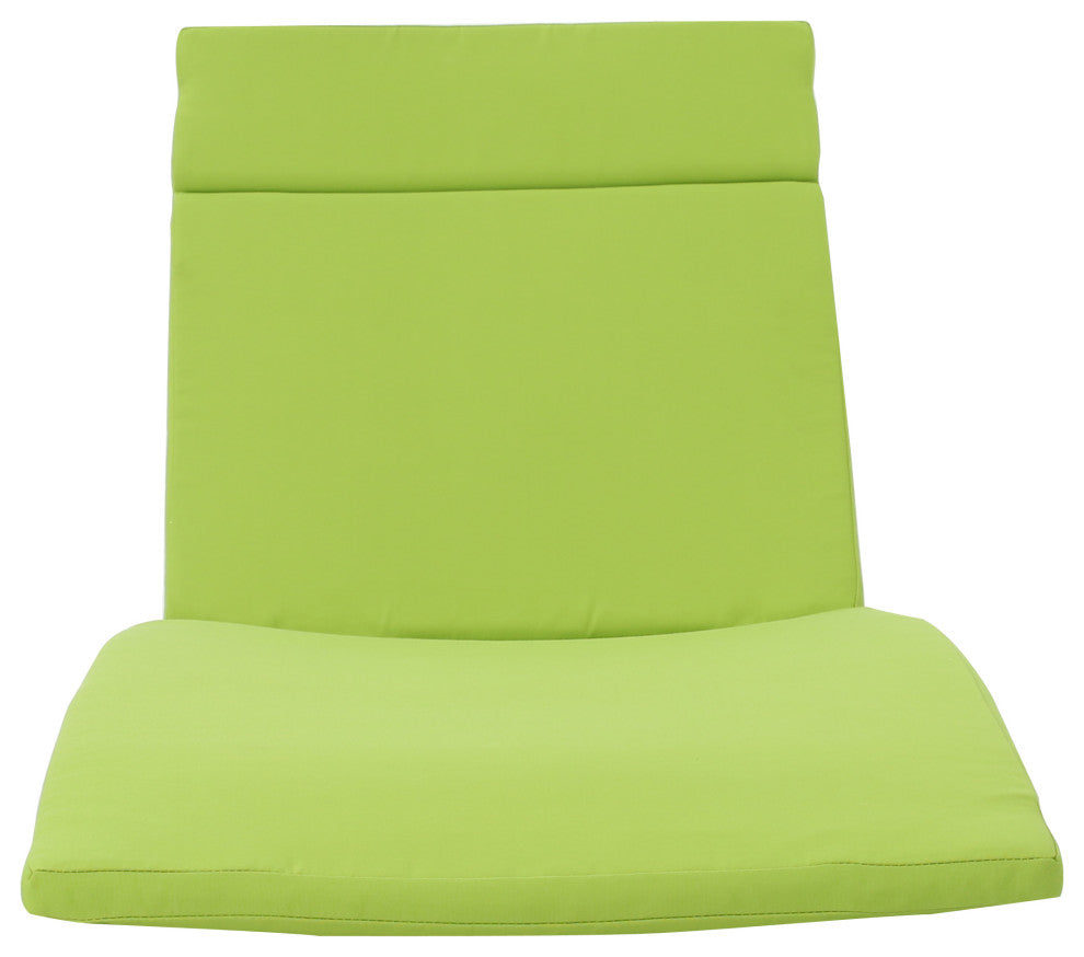 GDF Studio Albany Outdoor Chaise Lounge Cushion, Set of 2, Green