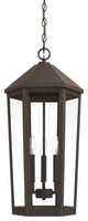 Ellsworth 3 Light Outdoor Hanging Lantern, Oiled Bronze