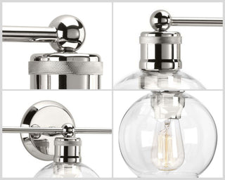 Hansford Collection 3-Light Bath and Vanity, Polished Nickel