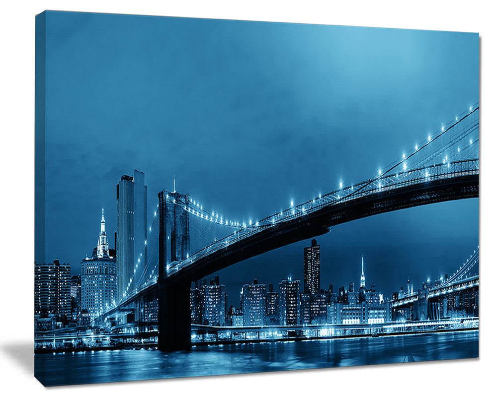 "Manhattan Downtown Urban View" Canvas Print40"x30"