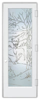 Interior Prehung Door or Interior Slab Door - Wandering White Tail - Primed...