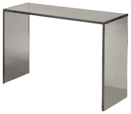 ColorBurst Acrylic Console Table, Smoke, 16"d X 48"l X 32"h