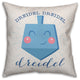 Dreidel Dreidel Dreidel 16"x16" Throw Pillow