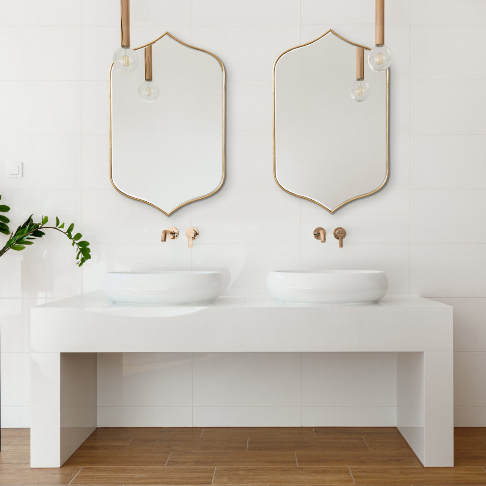 Tyla Framed Wall Mirror, Gold 20x32