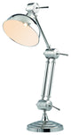 Elegant Lighting Vintage Task Table Lamp, Chrome