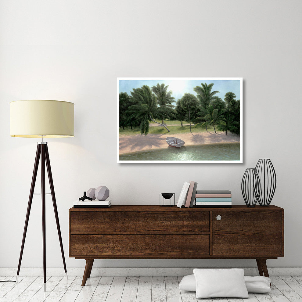"Lakeside Palms" Digital Paper Print by Diane Romanello, 50"x34"