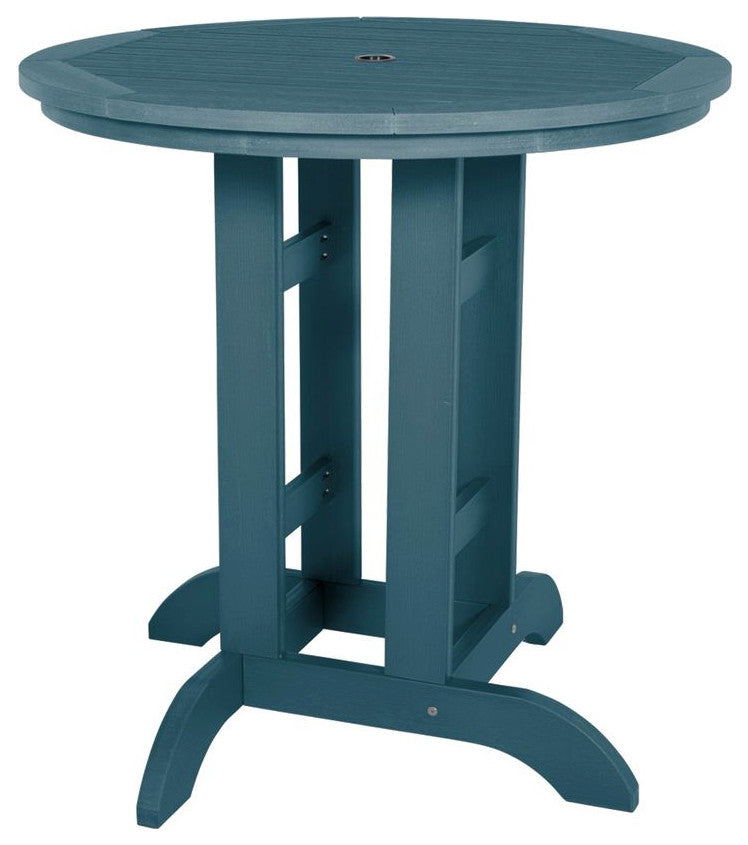 Round Counter-Height Dining Table, 36'', Nantucket Blue