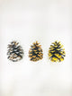 Gold Tipped Ponderosa Pine Cones, 50-Piece Set