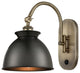 Adirondack Sconce, Antique Brass, Matte Black, Led