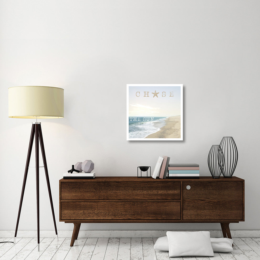 "Chase the Sun" Digital Paper Print by Laura Marshall, 26"x26"