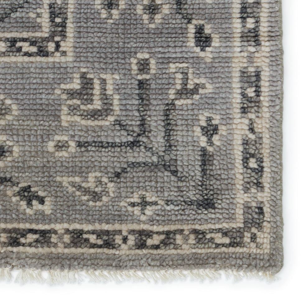 Jaipur Living Ginerva Hand-Knotted Oriental Area Rug, Gray, 3'x10'