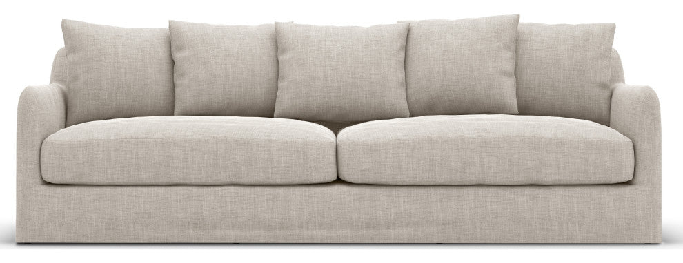 Dade Outdoor Sofa-90"-Stone Grey