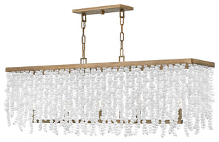 Fredrick Ramond FR30208 Dune 5 Light 48"W Linear Chandelier - Burnished Gold