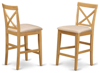 Japb5-Oak-C 5 Pc Dining Counter Height Set -Pub Table And 4 Counter Height Stool