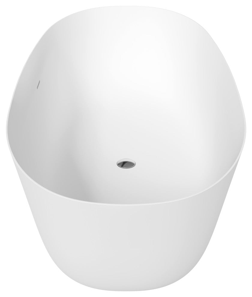 Perlato Treviso Eco-Lapistone Freestanding Soaking Tub, 71"
