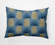 14x20" Pineapple Stripes Nautical Decorative Indoor Pillow, Dusty Smoke