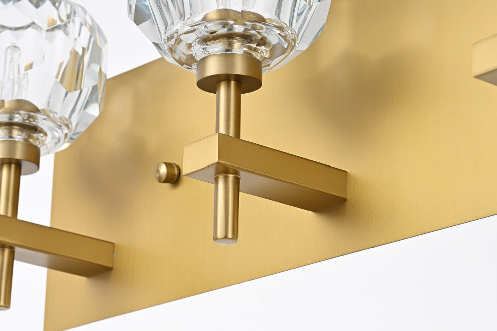 5 Light Wall Sconce, Gold