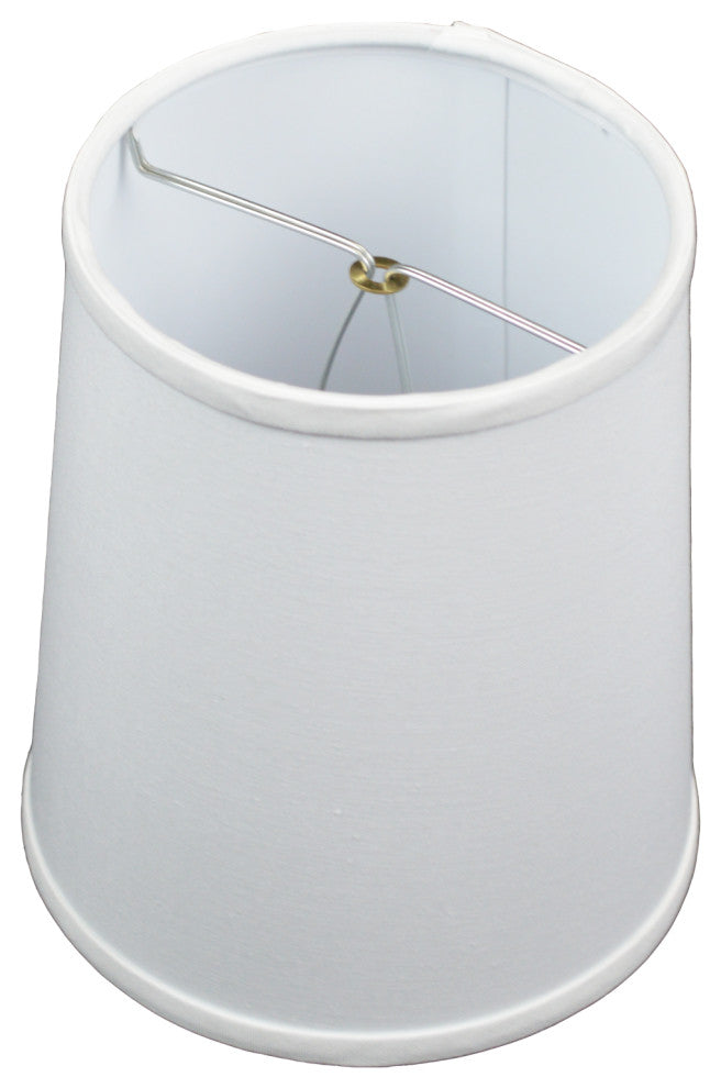 Fenchel Shades 5"x6"x7" Flame Clip Attachment Empire Lamp Shade, Linen White